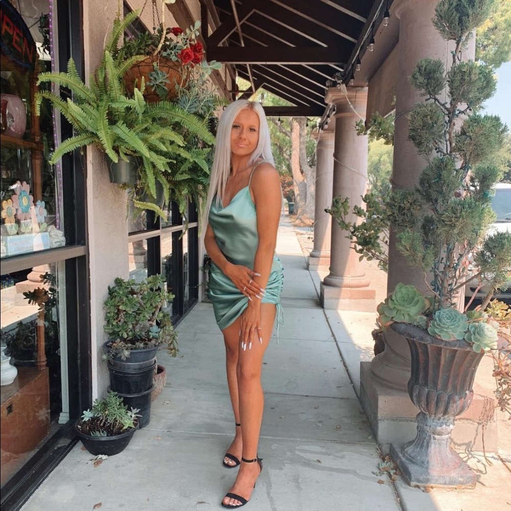 Green dress worn once